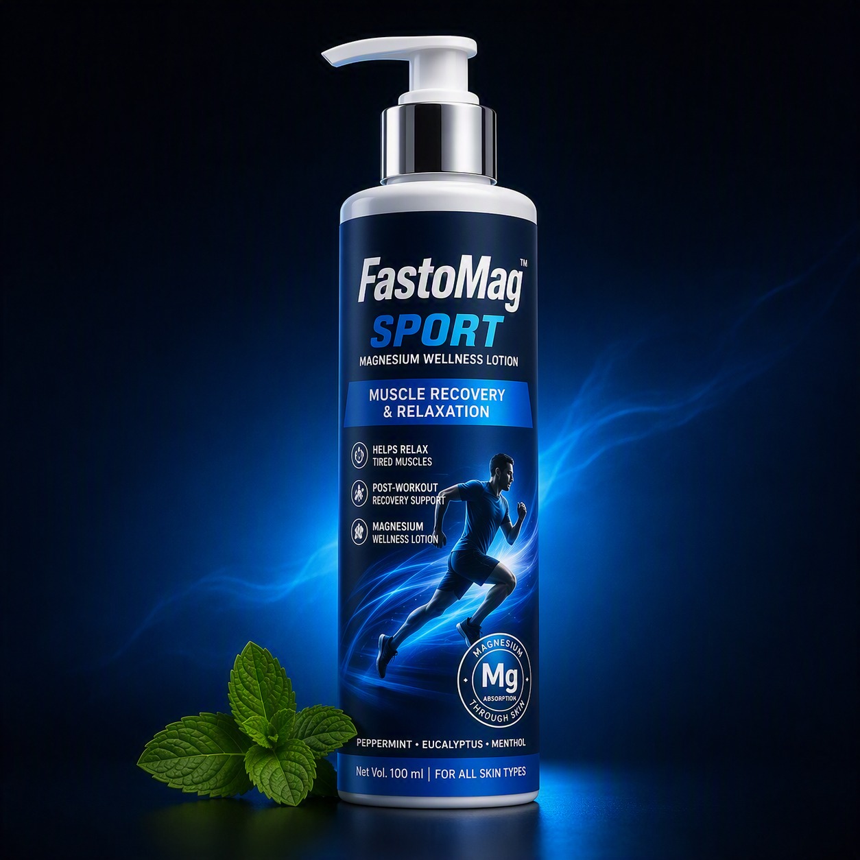FastoMag SPORT magnesium wellness lotion